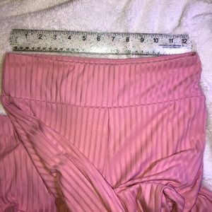 Pink(light) striped stretchy pants